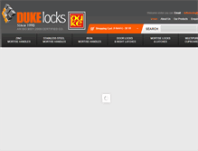 Tablet Screenshot of dukelocks.com